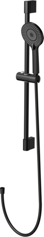 Zestaw prysznicowy Cersanit Virgo czarny 3-funkcyjny ABS 80cm, 1,5m, ścienny 1 szt.