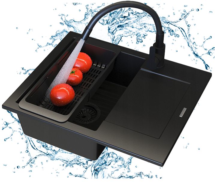 Zlewozmywak granitowy BELLO bateria syfon