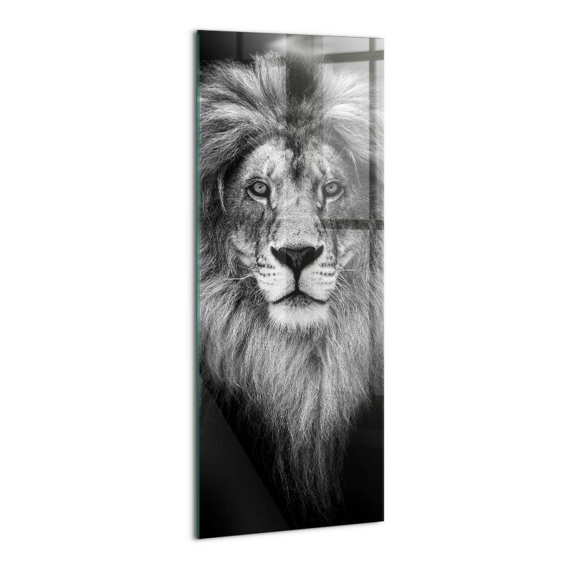 Szklany Obraz Ścienny Wallfluent 50x125 cm Głowa lwa dzikiego kota 1 szt.