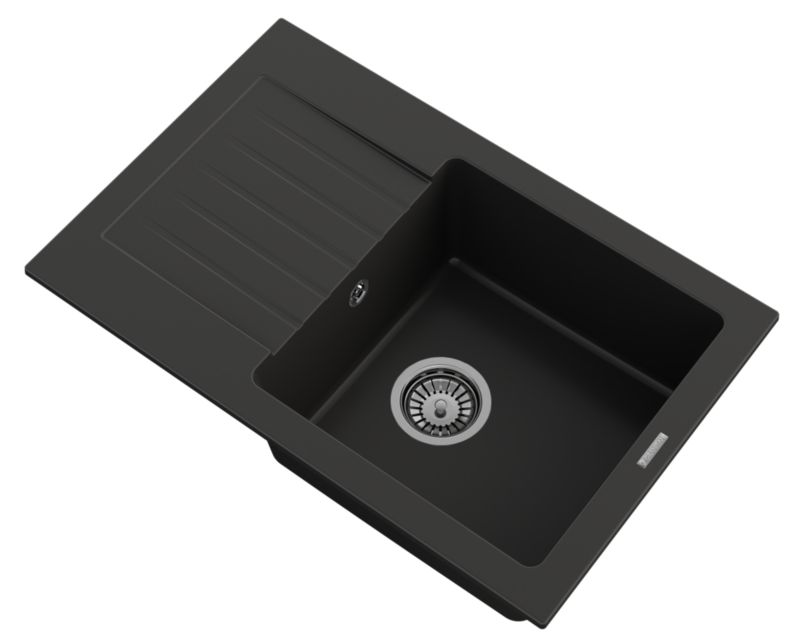 Zlewozmywak Granitowy Jednokomorowy Mino Granitan Syfon i Ociekacz 1kpl.