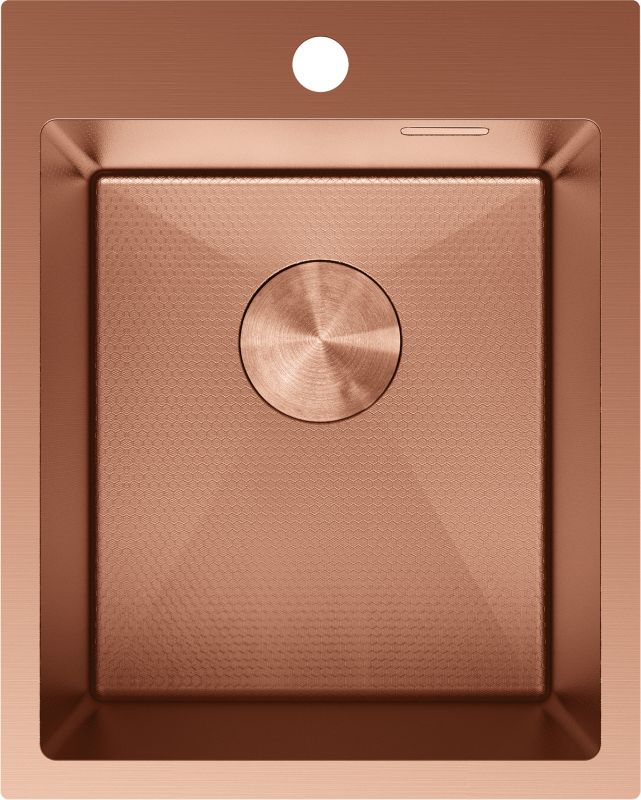 Zlewozmywak stalowy wpuszczany Mexen Solix miedź 400x500 mm 1-komorowy 1 szt.