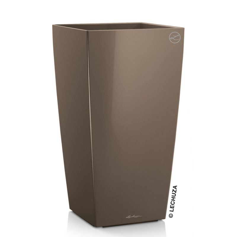 Doniczka Lechuza Do Domu Ogrodu CUBICO Taupe-szarobrązowy 1 szt