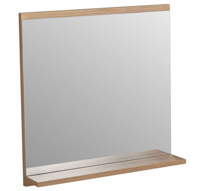Lustro łazienkowe Furnidea 60 cm z półką wiszące Dąb Coast Evoke Nova Oak 1 szt.
