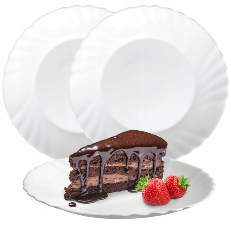 Talerzyk Deserowy KADAX Talerz Na Ciasto Deser 20cm 3szt