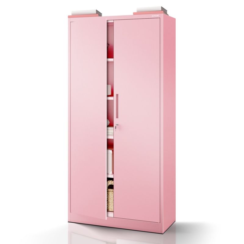 Szafa metalowa biurowa Jan Nowak 185x90x40 cm pudrowy róż 1 szt