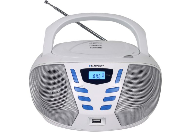 Boombox Blaupunkt PLL FM CD mp3 USB BB7WH 1szt.