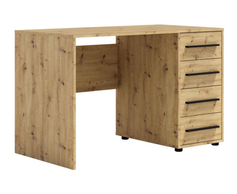 Biurko z szufladami Bettso Maxivo nowoczesne do sypialni dąb artisan 1szt.