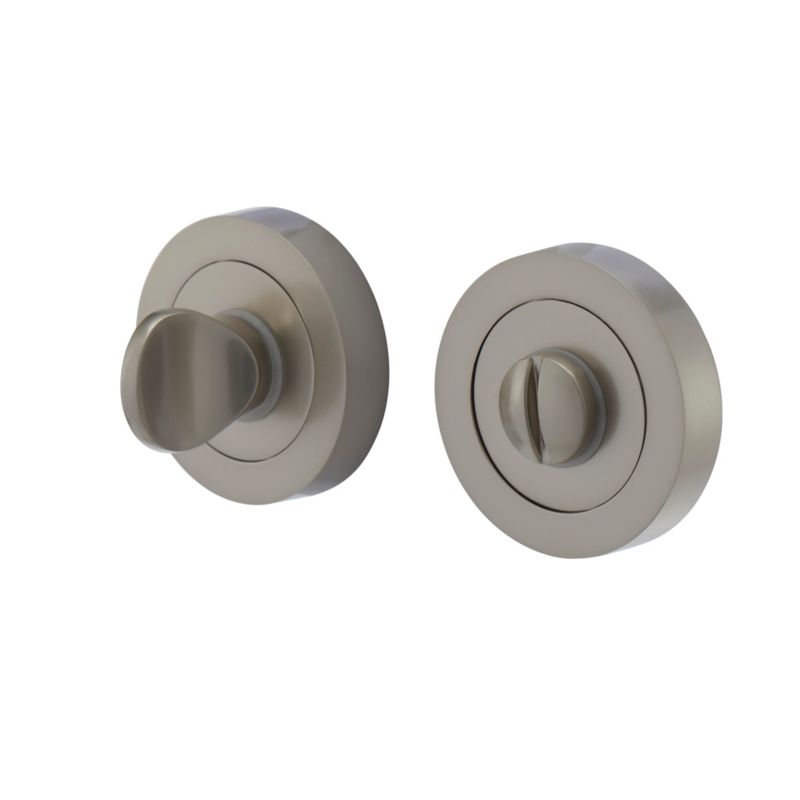 Szyld okrągły WC Colours Jallais nikiel mat