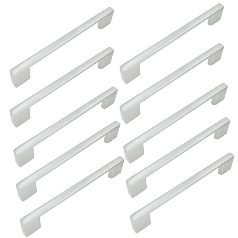 Uchwyt meblowy B&B srebrny 128 mm metalowy 10 szt