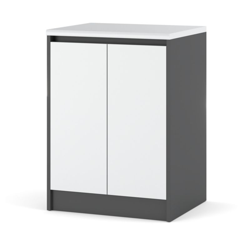 Szafka Kuchenna Hurtownia-Mebli Stojąca Bella dolna D60 60cm Szary Mat Biały Mat 60x47x85 cm 1szt.