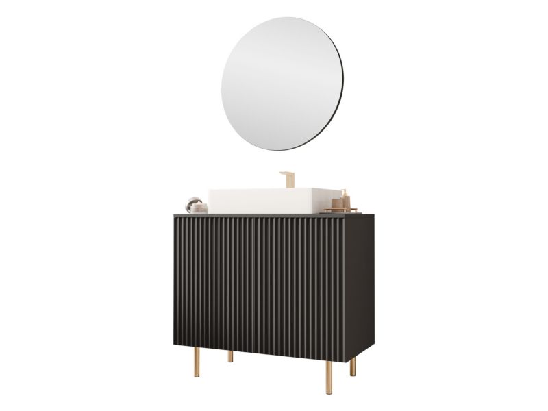 Meble łazienkowe MIRJAN 24 Nubia I czarny 1 kpl.