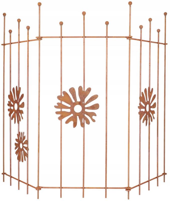 Płotek parawan KOTARBAU rdzawa z grotami 1 szt.