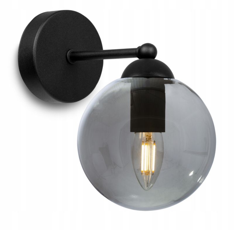 Lampa ścienna kinkiet Light Home LH Paris 1x E27 60W czarny/szary 1szt.