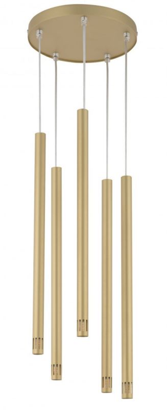 Lampa wisząca Sigma Lighting Sopel Laser 3698 złota nowoczesna 5xG9 x 1 szt.