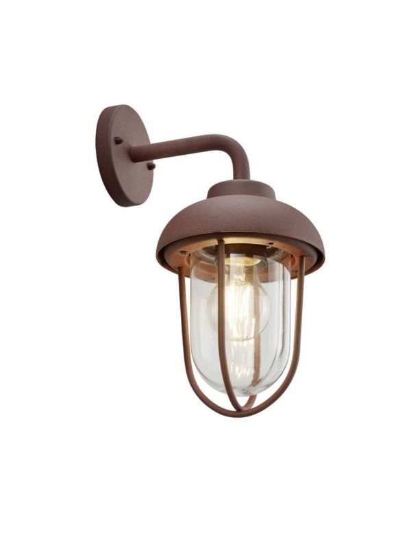 Kinkiet ścienny zewnętrzny Trio Duero miedziany 1 x E27 x IP44 wym: 33 x 16 x 16 cm - 1 szt.