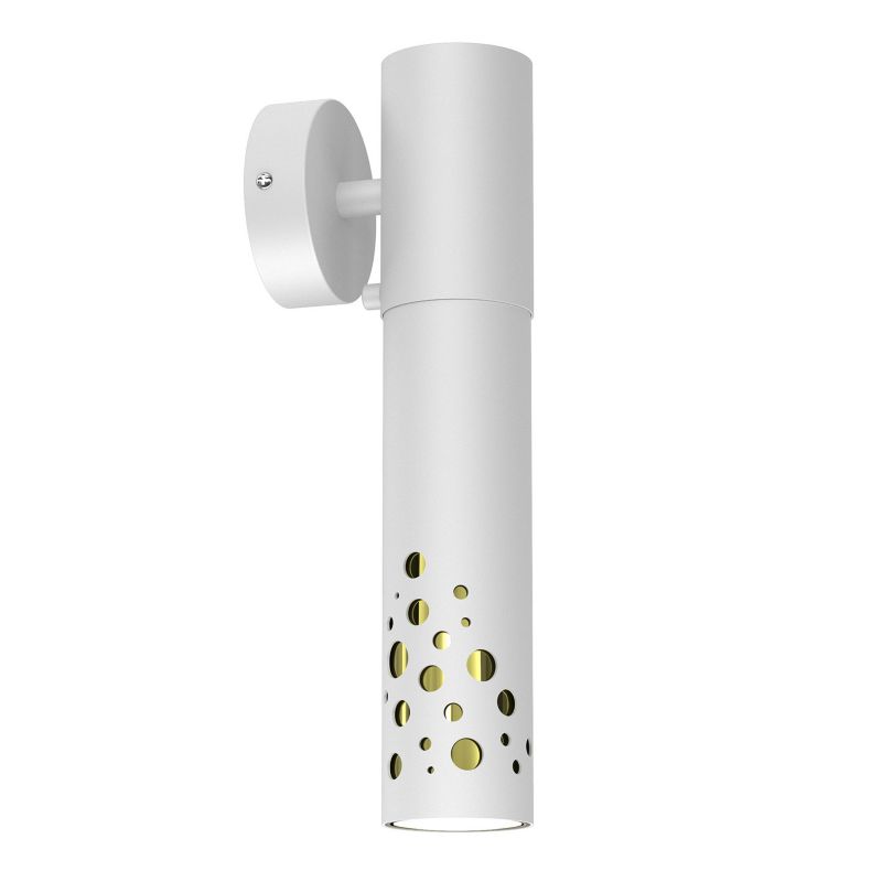 Kinkiet ścienny Luminex Altro Buble biały mat-złoty połysk styl nowoczesny 1 x GU10 x 8W IP20 wym: 30 x 8 x 10,5 cm - 1 szt.