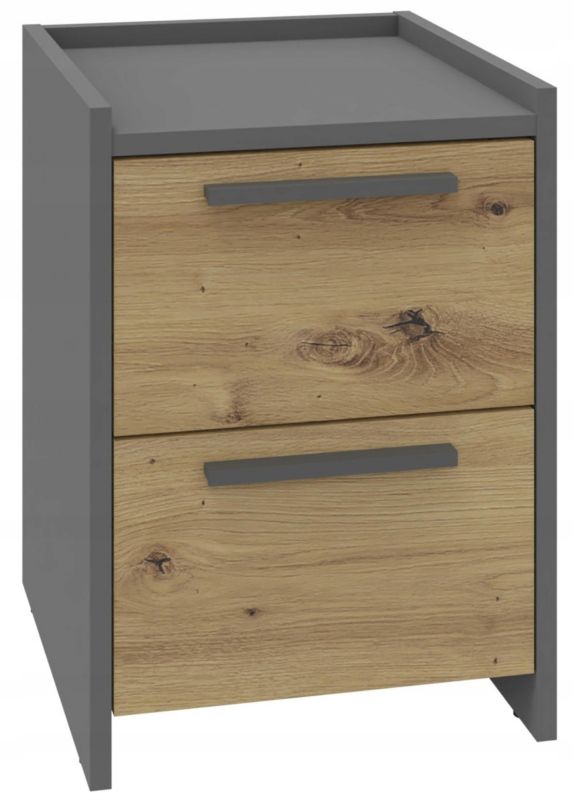 Szafka nocna Matkam komoda ALTIVO 2SW artisan-antracyt 1 szt.
