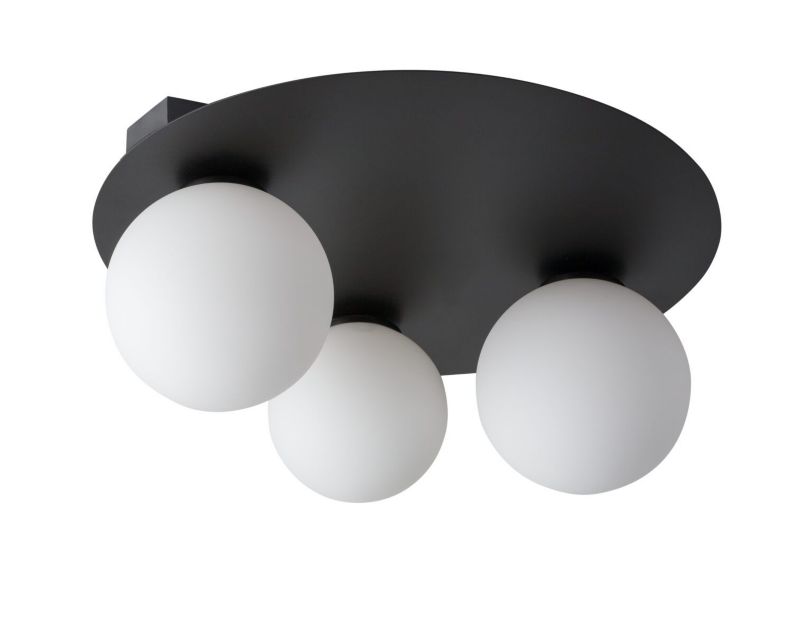 Lampa sufitowa wisząca Sigma Lighting Argon 5913 czarno-biała dekoracyjna 3xG9 x 1 szt.