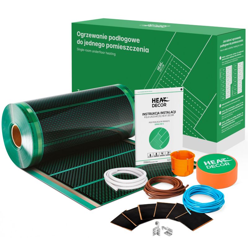 Folia grzewcza pod panele HD-G 80 W/m2 50 cm zestaw 10 m2