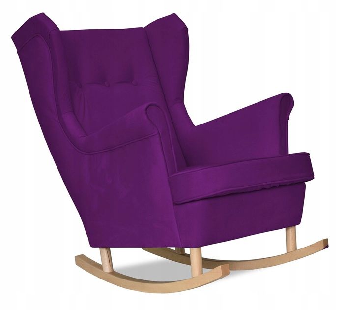 Fotel uszak do salonu bujany Family Meble ARI fiołkowy 1szt