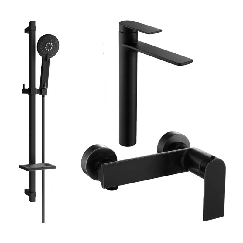 Zestaw prysznicowy Mexen Zero czarny 71114DQ40-70 1 szt.