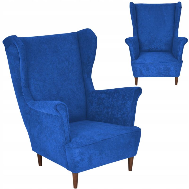 Fotel uszak do salonu Family Meble MAX niebieski 1szt