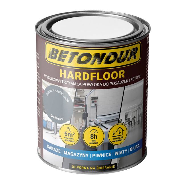 Farba do betonu Betondur Hardfloor grafitowa 0,75 l