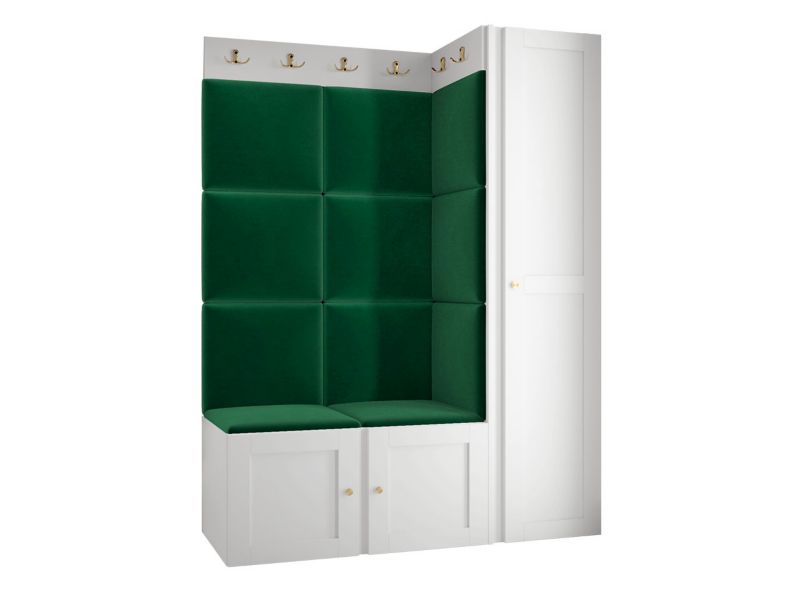 Zestaw MIRJAN 24 Orion Ramiro IX biały + butelkowa zieleń 1 kpl.