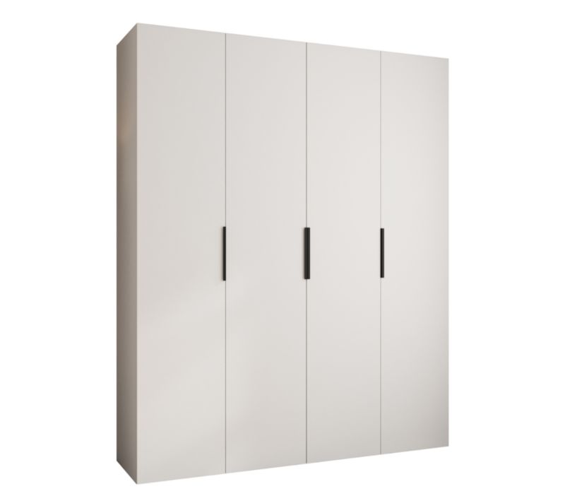 Szafa uchylna Garderoba COMO 4 200 (biały/czarny)