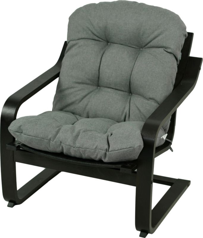 Poduszka na fotel Poang Ikea AMPO niskie oparcie szary melanż 1 szt.