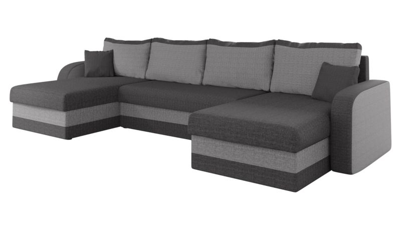 Narożnik z funkcją spania MIRJAN 24 Kris U Lux grafitowy/szary 1 szt.