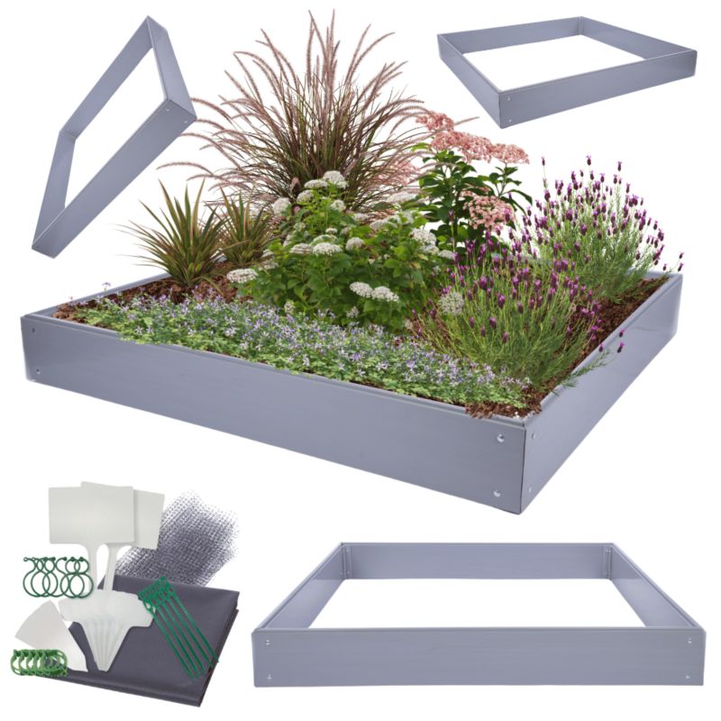 Skrzynia na warzywa MODO24 modułowa plastikowa trwała odporna na warunki atmosferyczne 20x180x140 cm 1 szt.