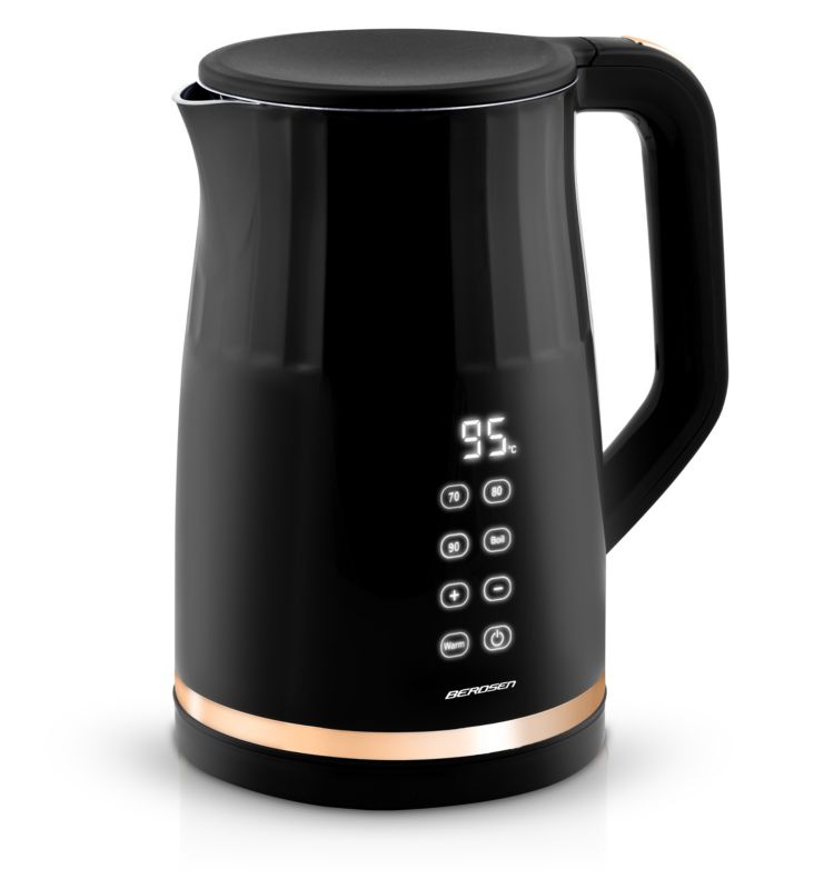 Czajnik elektryczny bezprzewodowy Berdsen 1,7l dotykowy czarny 1szt.