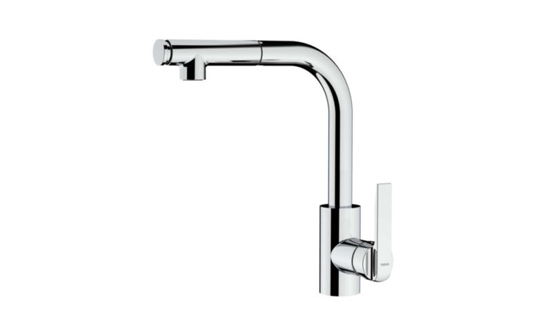 Bateria kuchenna Teka In chrom jednouchwytowa wyciągana wylewka anti-scale 1 szt.