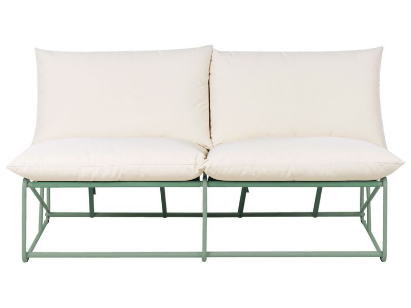 Sofa ogrodowa dla 2 osób Pico Metal Zielony 1 szt.