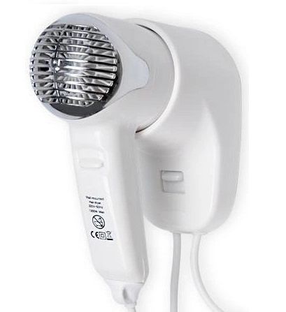 Suszarka do włosów hotelowa Warmtec 1200W biała P2 1szt.