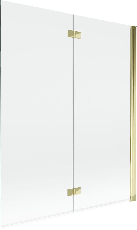 Parawan nawannowy Mexen Mist złoty transparentny 140x150 cm 2-skrzydłowy 1 szt