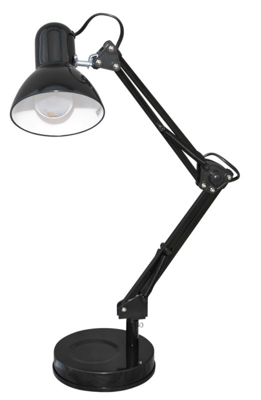 Lampa biurkowa Kaja Cosmo czarna 1 x E27 x 60W IP20 wym: 55 x 16 x 16 cm metal - 1 szt.