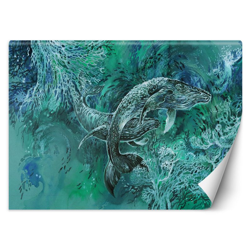 Fototapeta Feeby Wieloryby morze turkusowy 350x245 1 szt