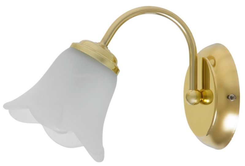 Kinkiet ścienny Rabalux Rafaella złoto-szkło opalizowane styl klasyczny 1 x E14 x IP20 wym: 20 x 13 x 26 cm - 1 szt.