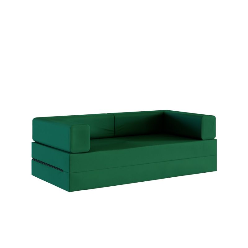 Sofa kanapa rozkładana FDM GARDEN FLIP zielona 200 cm materiał nieprzemakalny idealny do ogródu lub na taras 1 szt.