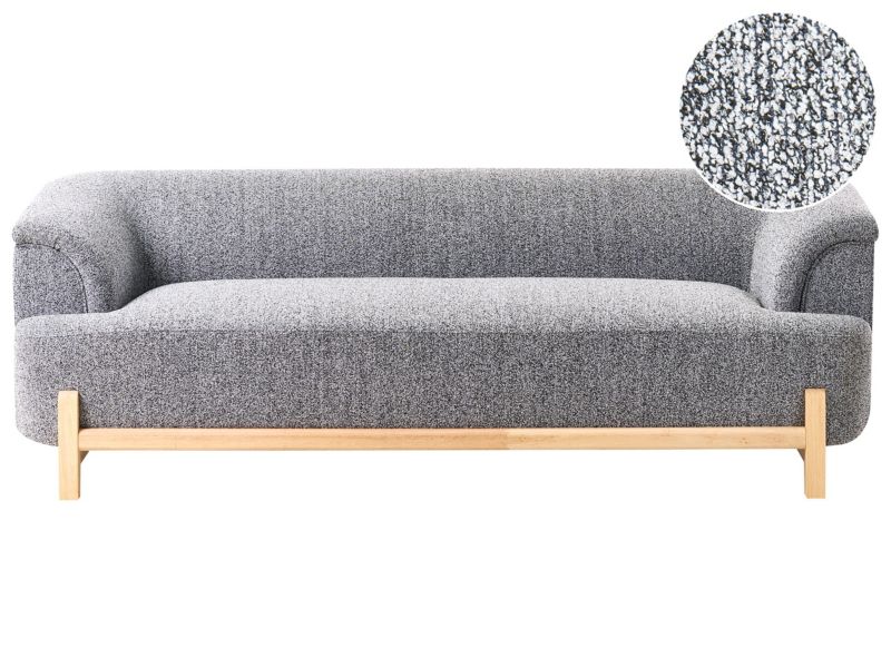 Sofa dla 3 osób Alnor Ciemnoszary 1 szt.