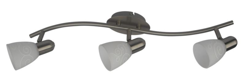 Lampa sufitowa wisząca Rabalux Harmony Lux chrom satynowany-biały wzorzysty wym: 18 x 61 x 8 cm 3xE14 x 1 szt.