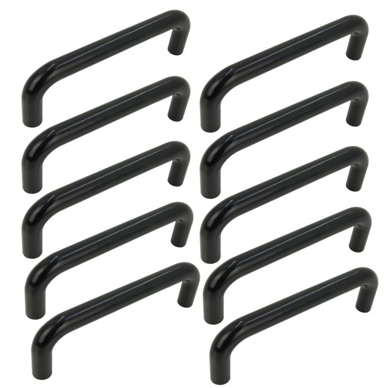 Uchwyt meblowy B&B plastikowy czarny 96 mm 10 szt