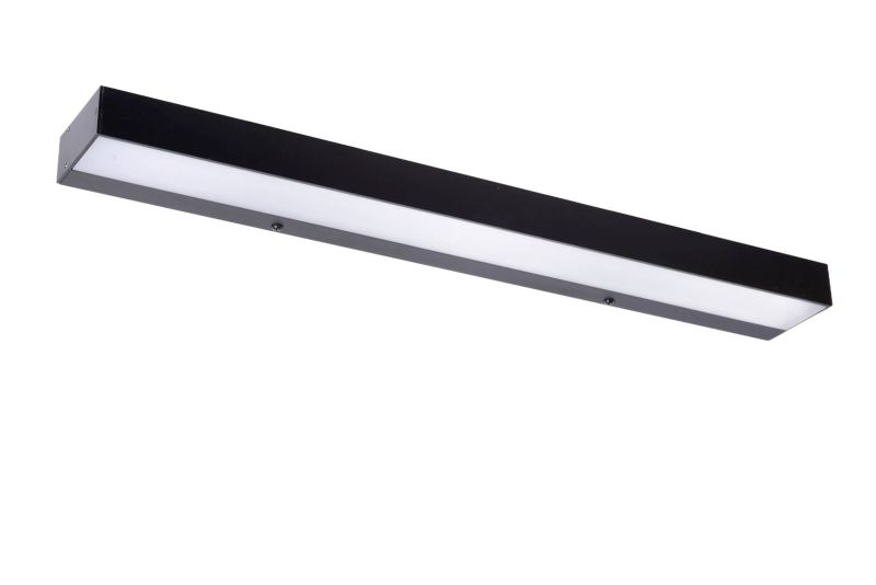 Kinkiet ścienny Lucide Alexa czarno-biały do łazienki LED 8W 3000K 800lm IP44 wym: 3,6 x 60 x 8 cm - 1 szt.