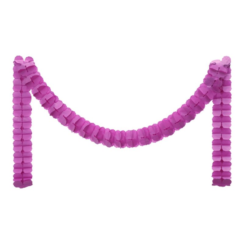 Ozdoba girlanda papierowa 3,6 m fioletowa