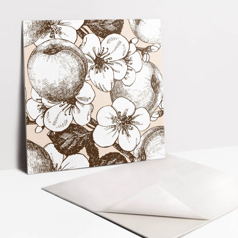 Kafelki samoprzylepne Tulup 30x30 cm Brązowa abstrakcja 9 szt. II