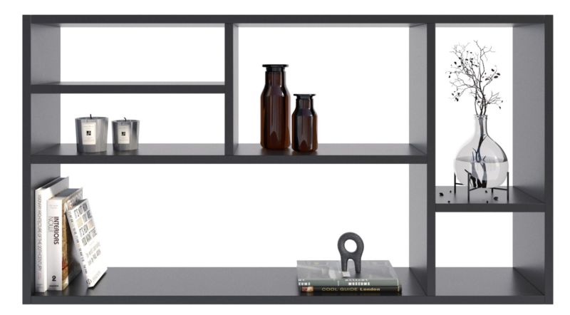 Półka Matkam wisząca MILANO regał Per czarny 1 szt.