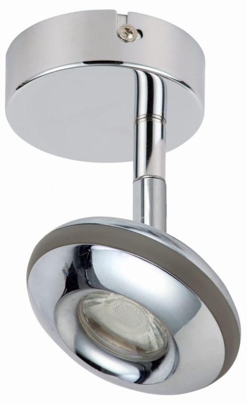 Kinkiet ścienny Candellux Skipper chromowany szary LED 6W IP20 wym: 9 x 12 x 9 cm - 1 szt.