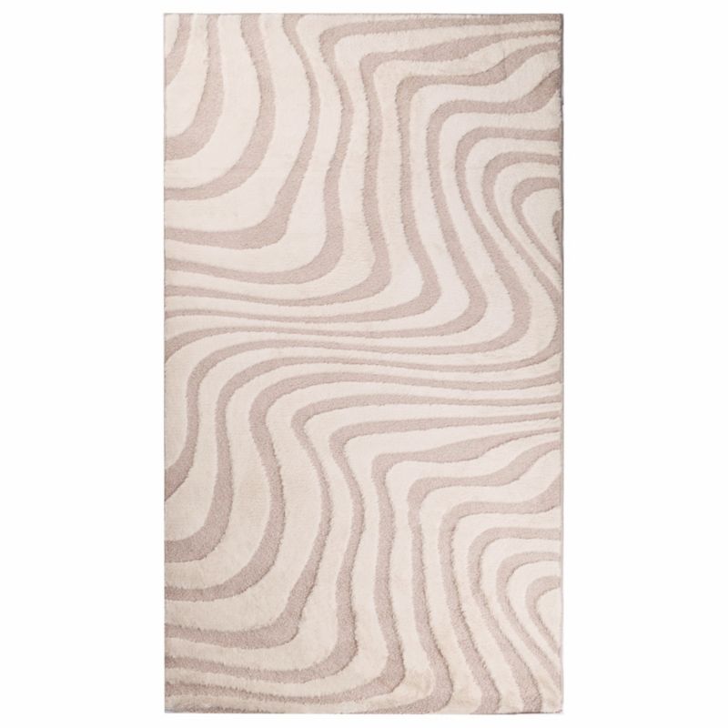 Dywan Rabbit fala 80 x 150 cm beżowy